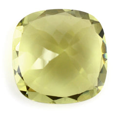 LEMON QUARTZ CUT CUSHION (GREEN GOLD) 14MM 9.90 Cts.