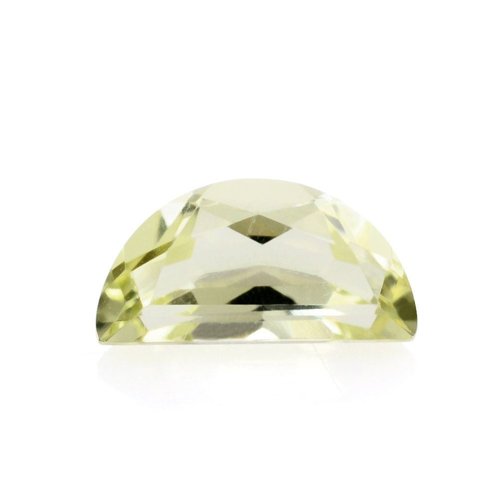 LEMON QUARTZ CUT HALF MOON (GREEN GOLD) 8X4MM 0.69 Cts.