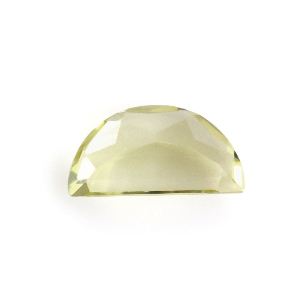 LEMON QUARTZ CUT HALF MOON (GREEN GOLD) 8X4MM 0.69 Cts.