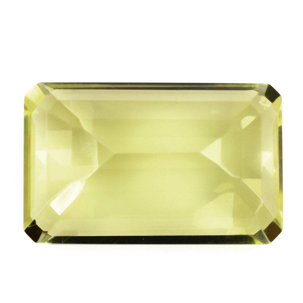 LEMON QUARTZ CUT OCTAGON (GREEN GOLD) 16X10MM 7.99 Cts.