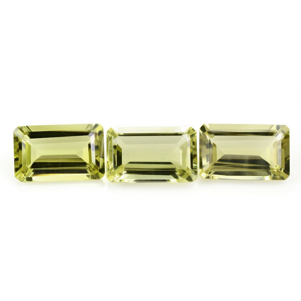 LEMON QUARTZ CUT OCTAGON (GREEN GOLD) 16X10MM 7.99 Cts.