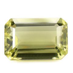 LEMON QUARTZ CUT OCTAGON (GREEN GOLD) 15X10MM 7.30 Cts.