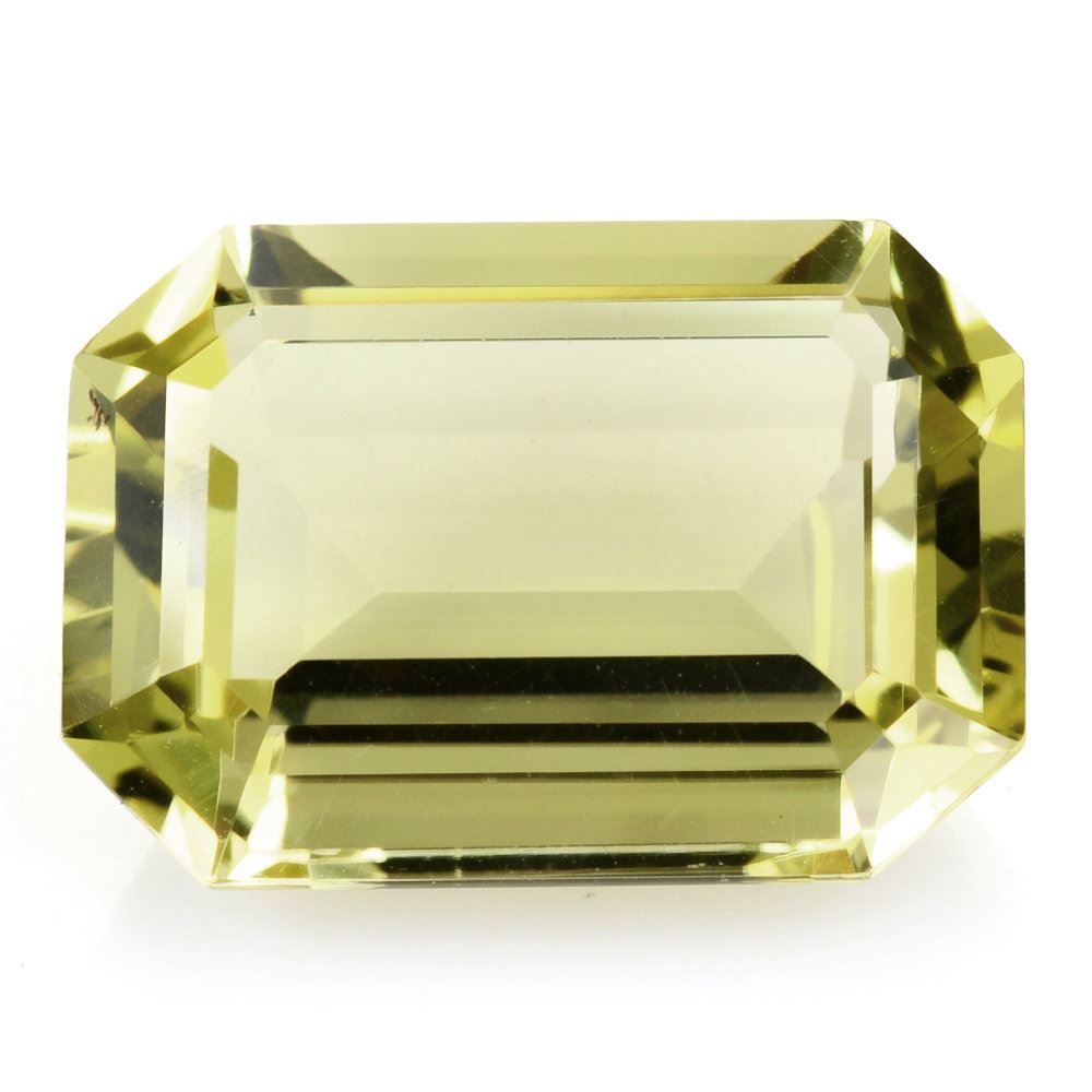 LEMON QUARTZ CUT OCTAGON 20X14MM 17.8 Cts.