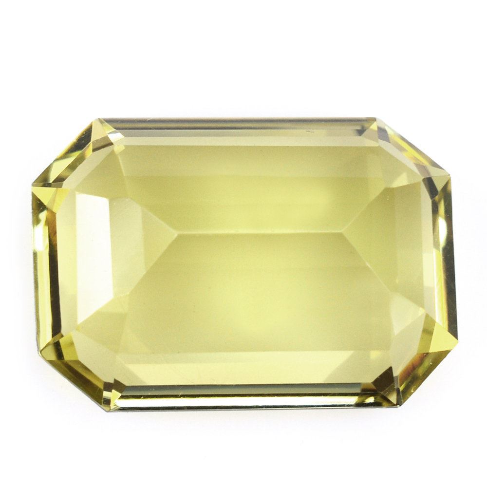 LEMON QUARTZ CUT OCTAGON 20X14MM 17.8 Cts.