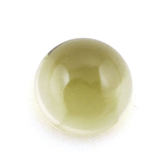LEMON QUARTZ ROUND CAB (GREEN GOLD) 7MM 1.24 Cts.