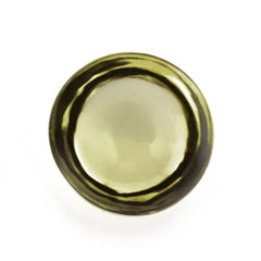 LEMON QUARTZ ROUND CAB (GREEN GOLD) 7MM 1.24 Cts.