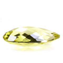 LEMON QUARTZ BRIOLETTE PEAR (GREEN GOLD) 24X16MM 17.70 Cts.