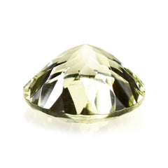 LEMON QUARTZ CONCAVE CUT ROUND (GREEN GOLD) 10MM 3.05 Cts.