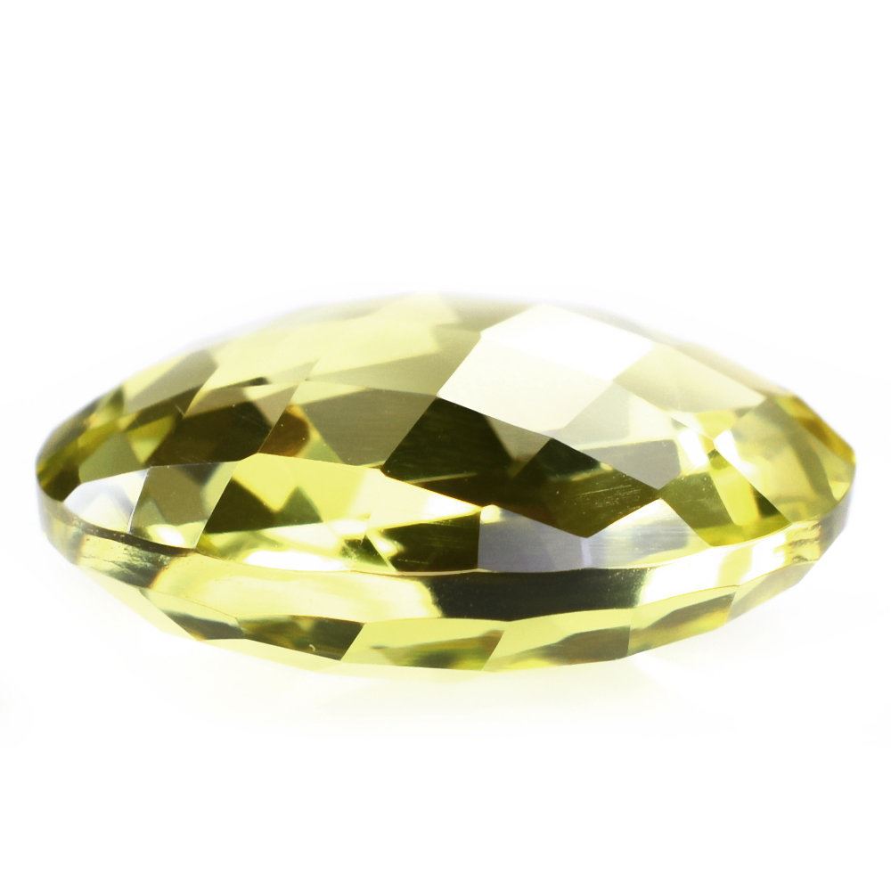 LEMON QUARTZ BRIOLETTE ROUND (GREEN GOLD) 20MM 22.15 Cts.
