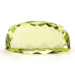 LEMON QUARTZ CHECKER OVAL CAB (GREEN GOLD) 21X10MM 17.48 Cts.