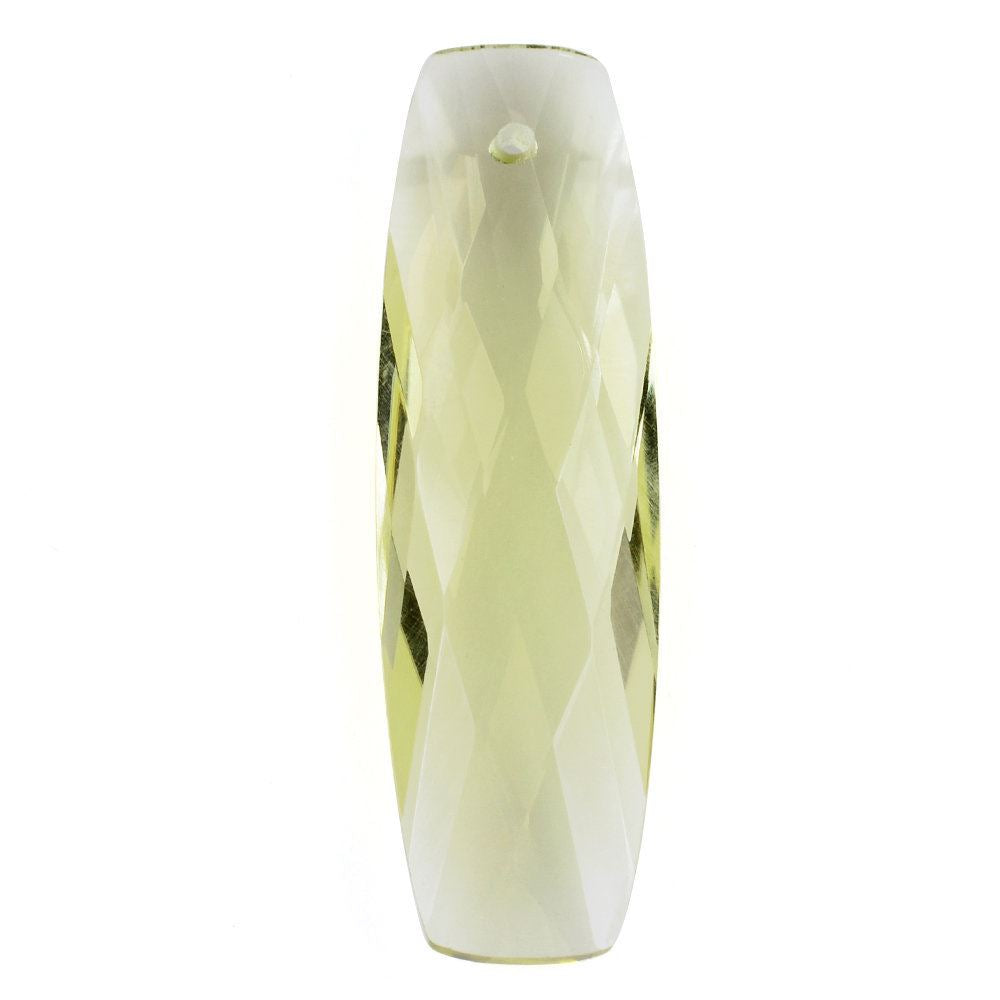 LEMON QUARTZ BRIOLETTE CUSHION (FULL DRILL) (GREEN GOLD) 40X13MM 22.00 Cts.