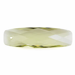 LEMON QUARTZ BRIOLETTE CUSHION (FULL DRILL) (GREEN GOLD) 40X13MM 22.00 Cts.