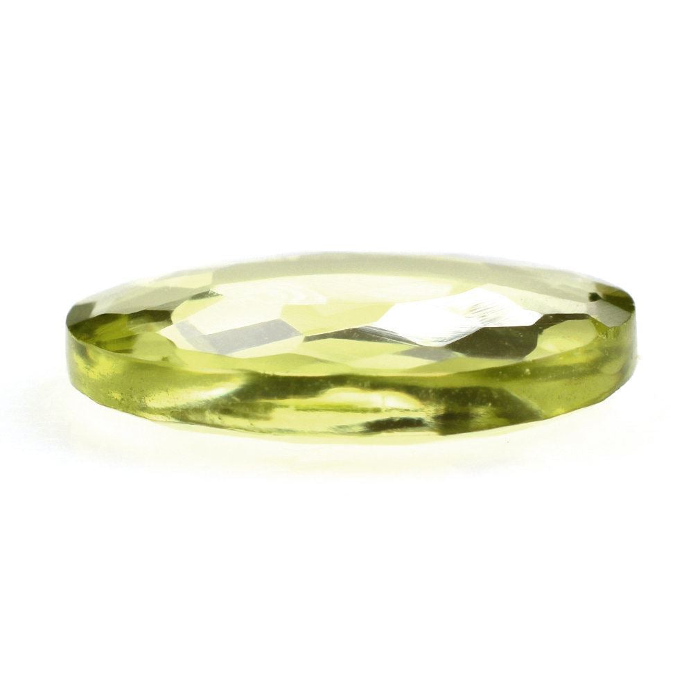 LEMON QUARTZ FLAT OVAL (GREEN GOLD) 15X11.50MM 5.09 Cts.