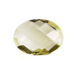 LEMON QUARTZ BRIOLETTE OVAL (GREEN GOLD) 8X6MM 1.09 Cts.
