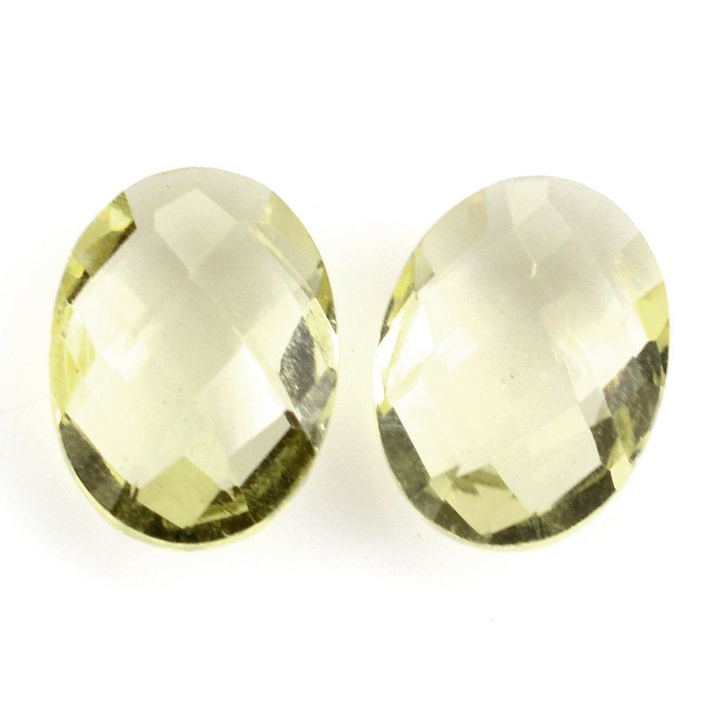 LEMON QUARTZ BRIOLETTE OVAL (GREEN GOLD) 8X6MM 1.09 Cts.
