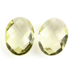 LEMON QUARTZ BRIOLETTE OVAL (GREEN GOLD) 8X6MM 1.09 Cts.