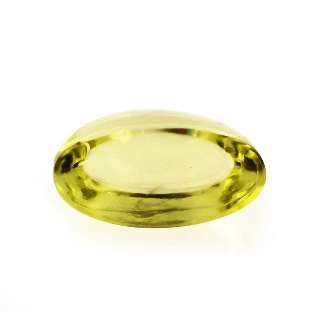 LEMON QUARTZ OVAL CAB (GREEN GOLD) 8.25X4.25MM 1.17 Cts.