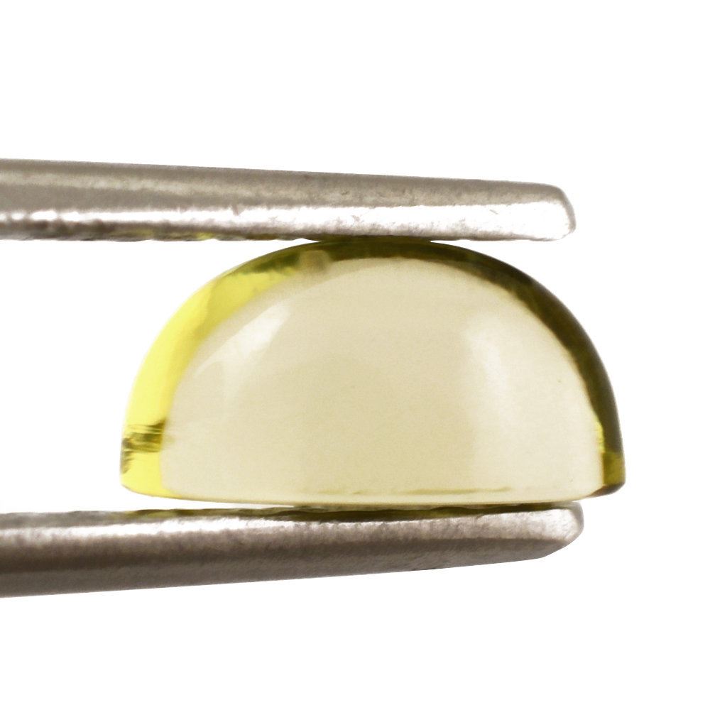 LEMON QUARTZ OVAL CAB (GREEN GOLD) 8.25X4.25MM 1.17 Cts.