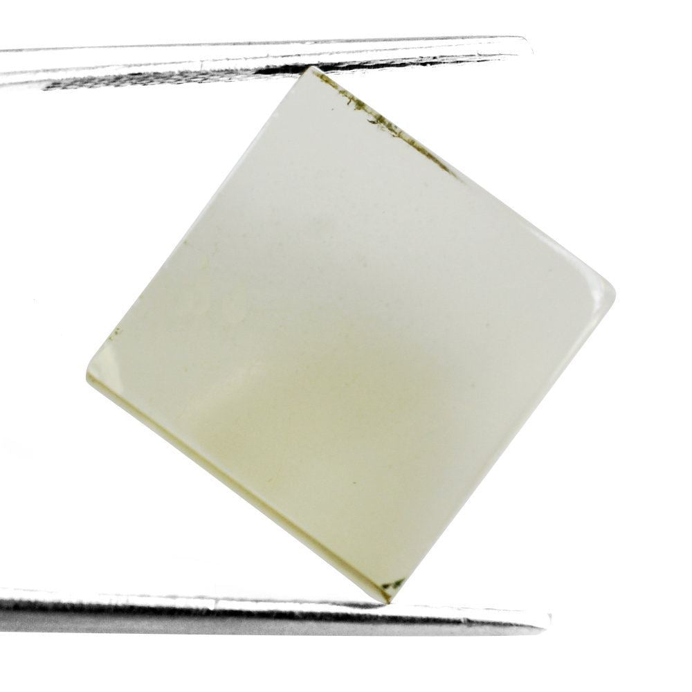 LEMON QUARTZ SQUARE PLATE (GREEN GOLD) 15MM 16.35 Cts.