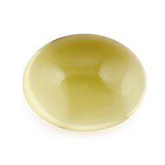 LEMON QUARTZ OVAL CAB (GREEN GOLD) 10X8MM 2.85 Cts.