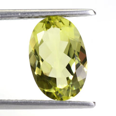 LEMON QUARTZ CUT OVAL (GREEN GOLD) 12X8MM 3.10 Cts.