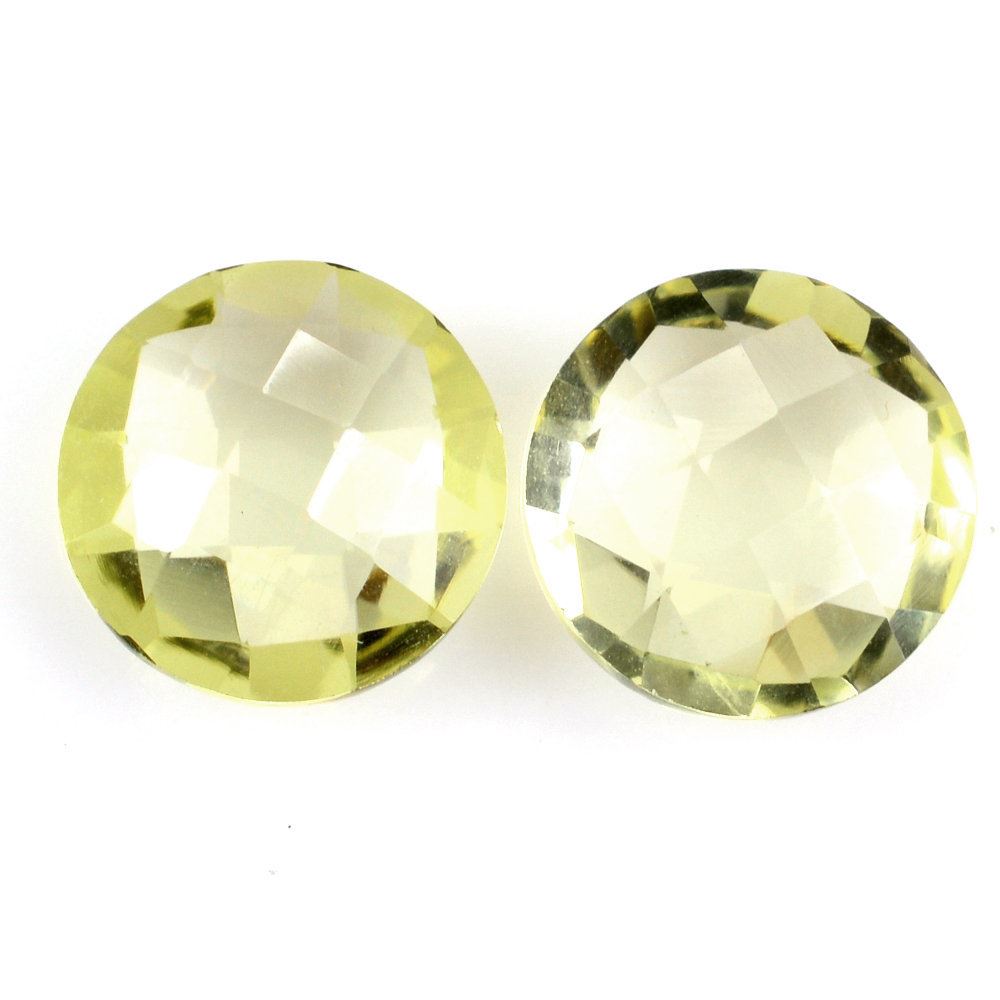 LEMON QUARTZ BRIOLETTE ROUND (GREEN GOLD) 10MM 2.74 Cts.