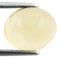 LEMON QUARTZ OVAL CAB (GREEN GOLD) 12X10MM 5.28 Cts.