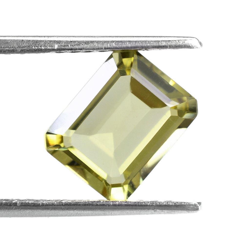 LEMON QUARTZ CUT OCTAGON (GREEN GOLD) 10X8MM 2.99 Cts.