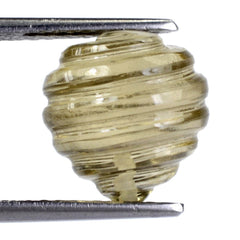 LEMON QUARTZ BEYBLADES (HALF DRILL) (GREEN GOLD) 12MM 10.51 Cts.