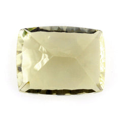 LEMON QUARTZ CONCAVE CUT CUSHION (GREEN GOLD) 9X7MM 2.15 Cts.