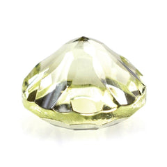 LEMON QUARTZ CONCAVE SPLENDOR CUT ROUND (GREEN GOLD) 8MM 1.85 Cts.