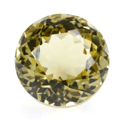 LEMON QUARTZ PORTUGUESE CUT ROUND (GREEN GOLD) 12MM 8.65 Cts.