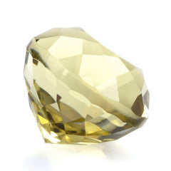 LEMON QUARTZ PORTUGUESE CUT ROUND (GREEN GOLD) 12MM 8.65 Cts.