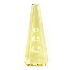 LEMON QUARTZ SUPPER BUBBLE TRAPEZOID (GREEN GOLD) 24X9MM 9.20 Cts.