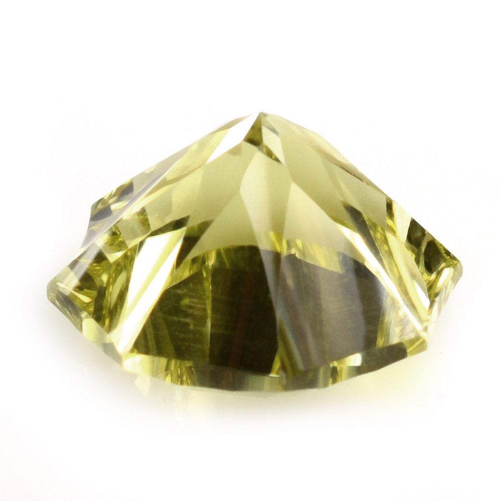 LEMON QUARTZ NINETY CUT ROUND (GREEN GOLD) 15MM 10.98 Cts.