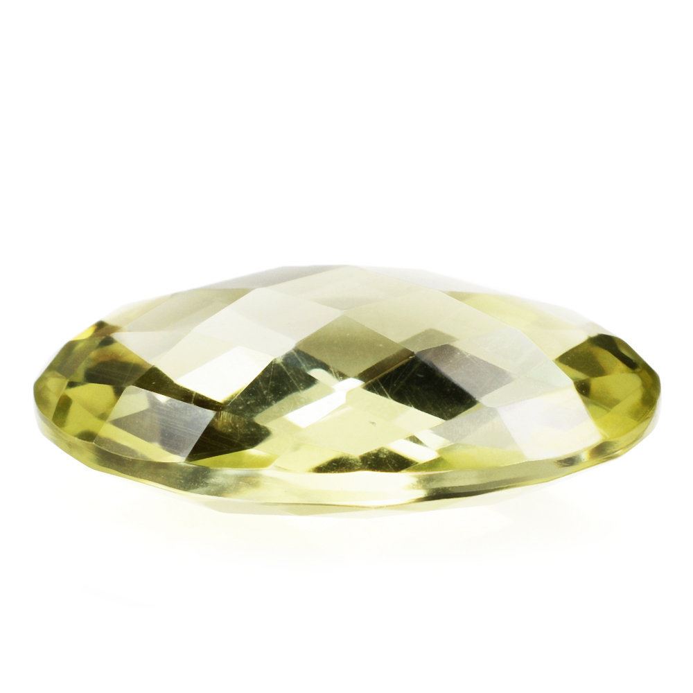 LEMON QUARTZ BRIOLETTE OVAL 20X15MM 12.38 Cts.