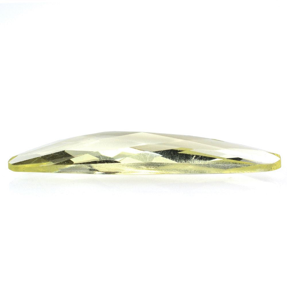 LEMON QUARTZ BRIOLETTE HALF PEAR 27X7MM 3.17 Cts.