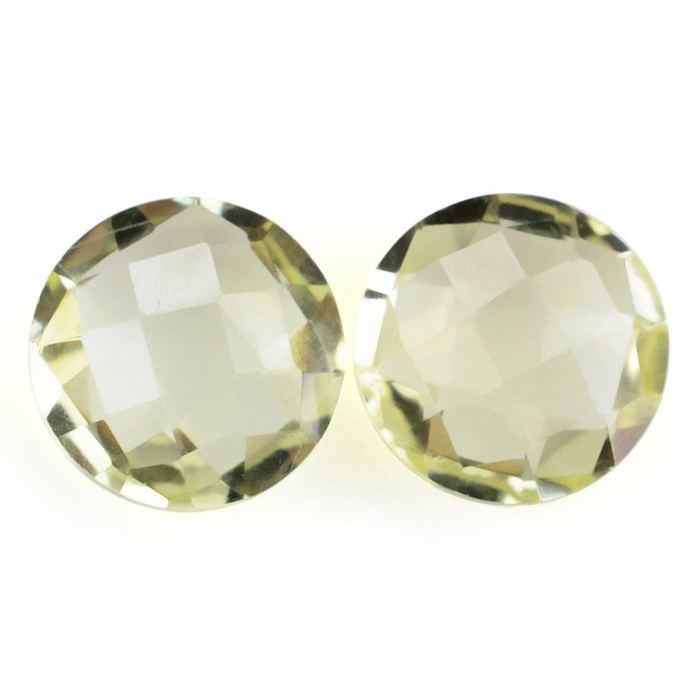 LEMON QUARTZ BRIOLETTE ROUND 8MM 3.15 Cts.
