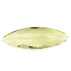 LEMON QUARTZ CHECKER CUT MARQUISE 25X8MM 5.44 Cts.