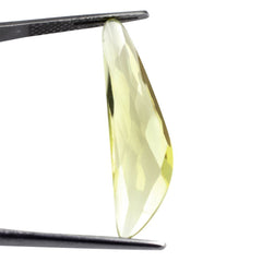 LEMON QUARTZ BRIOLETTE HALF PEAR 35X7.80MM 7.95 Cts.