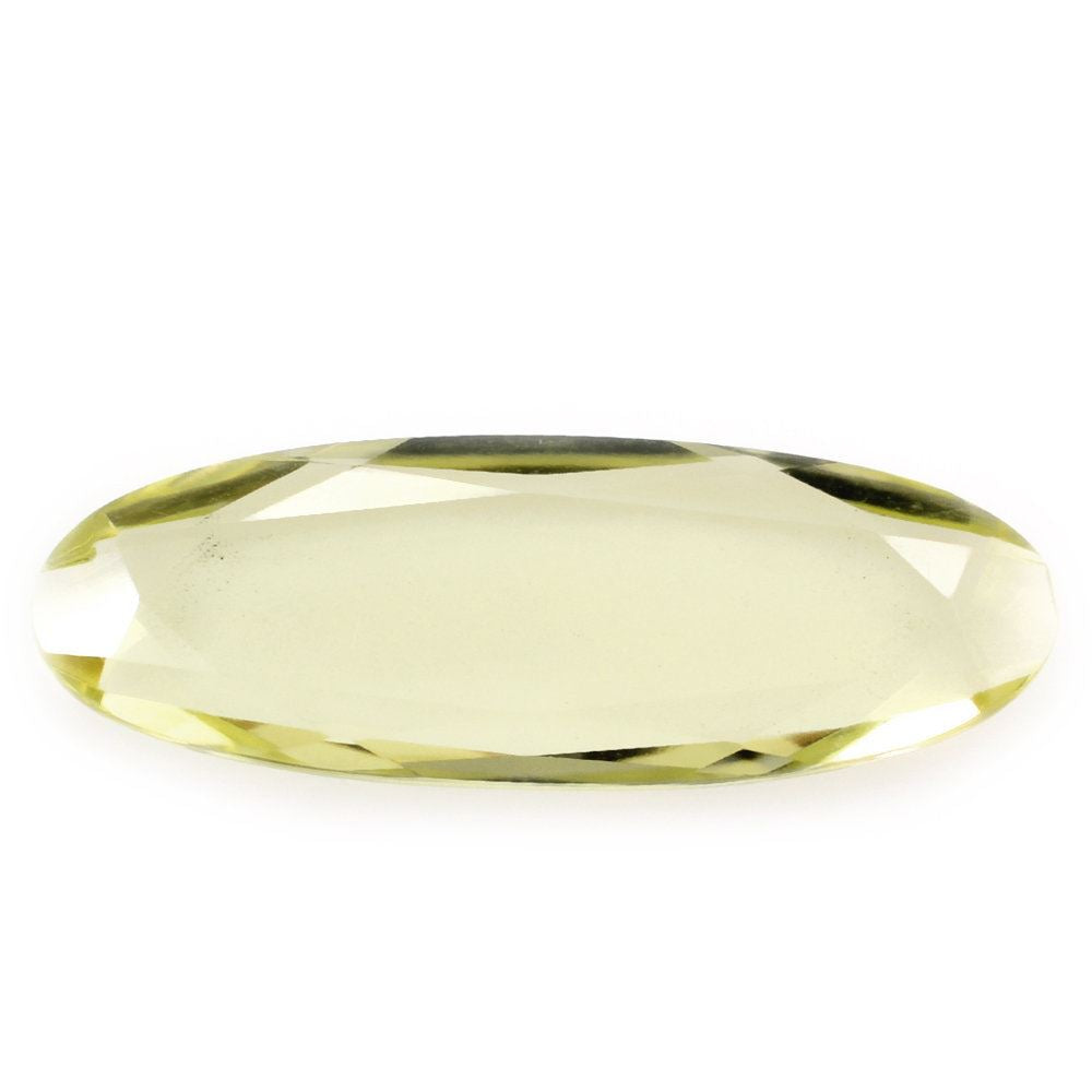 LEMON QUARTZ BOTH SIDE TABLE CUT OVAL 28.50X10MM 9.60 Cts.