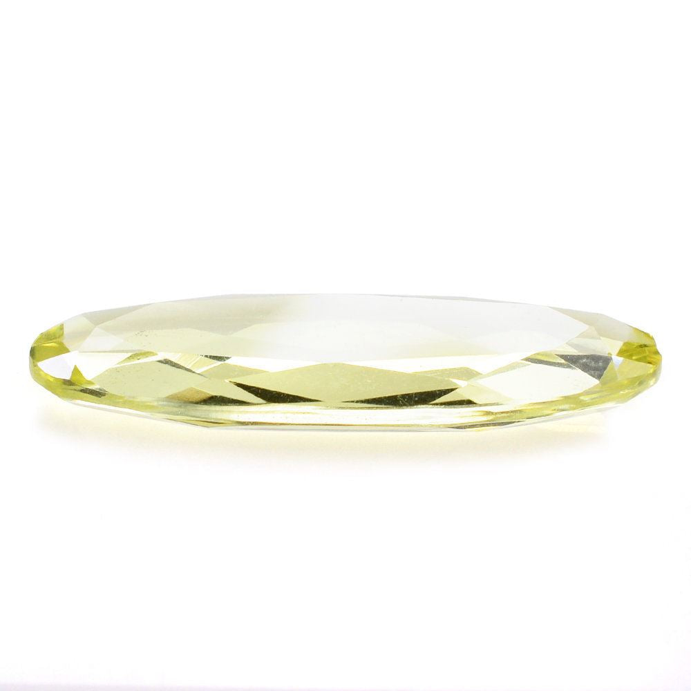 LEMON QUARTZ BOTH SIDE TABLE CUT OVAL 28.50X10MM 9.60 Cts.