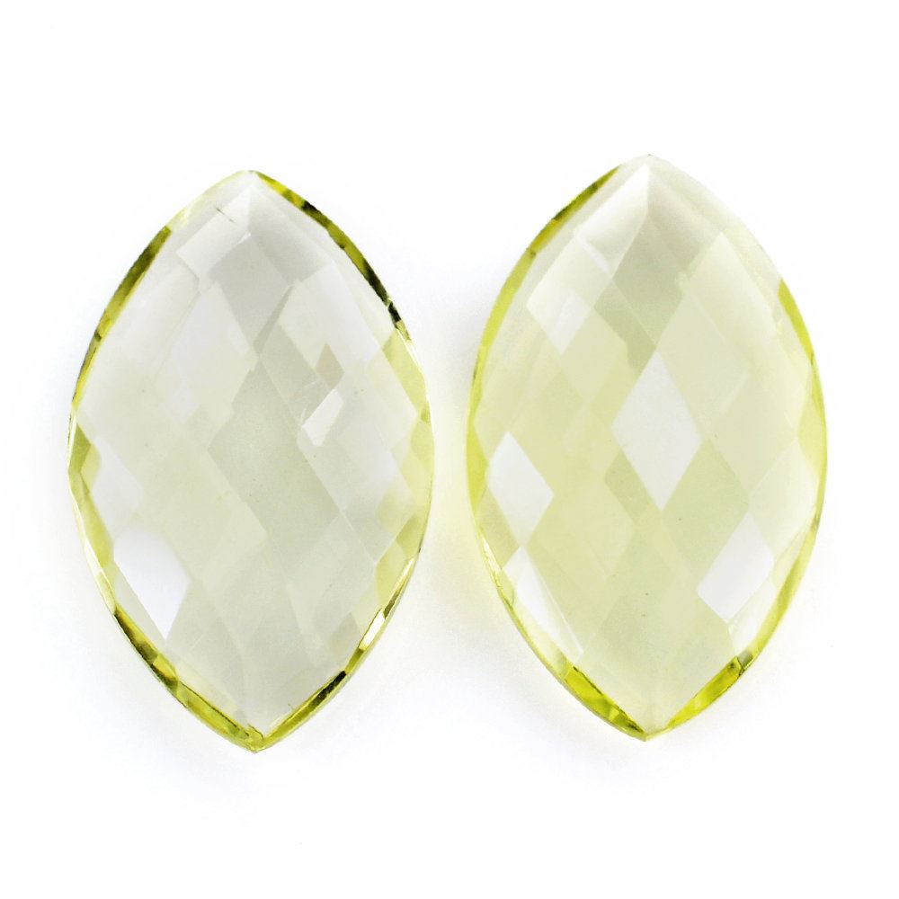 LEMON QUARTZ BRIOLETTE MARQUISE 20X12MM 6.00 Cts.