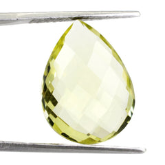 LEMON QUARTZ BRIOLETTE PEAR 20X15MM 11.28 Cts.