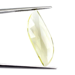 LEMON QUARTZ ROSE CUT BRIOLETTE FANCY 29X11.50MM 8.30 Cts.