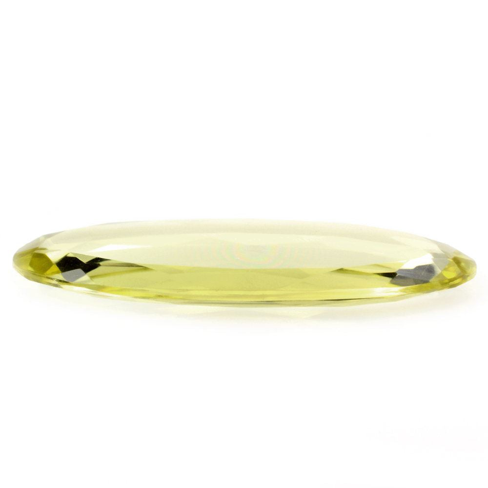 LEMON QUARTZ BOTH SIDE TABLE CUT OVAL 35X13MM 13.60 Cts.