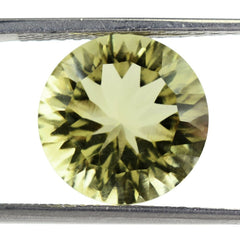 LEMON QUARTZ CONCAVE CUT ROUND 12MM 5.80 Cts.