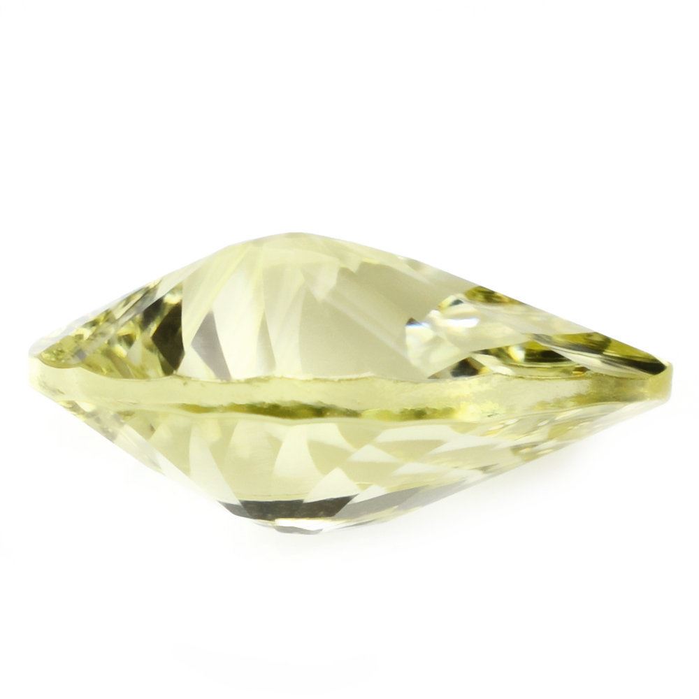 LEMON QUARTZ CONCAVE BRIOLETTE PEAR 16X12MM 6.40 Cts.