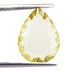 LEMON QUARTZ CONCAVE PEAR 16X12MM 4.64 Cts.