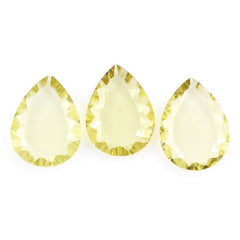 LEMON QUARTZ CONCAVE PEAR 16X12MM 4.64 Cts.